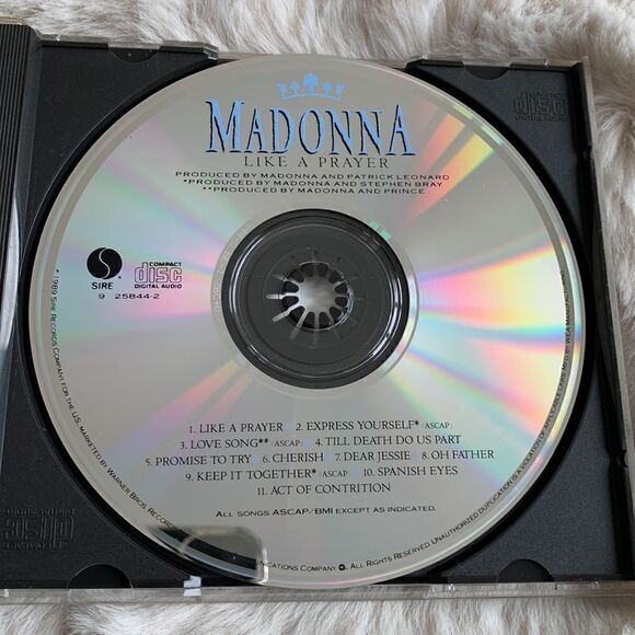 Madonna 1989 Like A Prayer 11 Tracks Pop / Dance / Gospel Influences Album CD - Picture 2 of 5